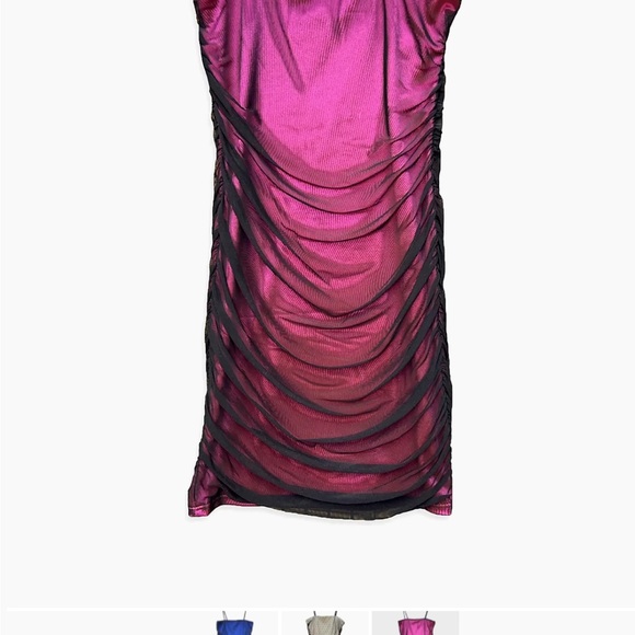 Un Deux Trois Other - Un Deux Trois Girl's Mesh Ruched Dress